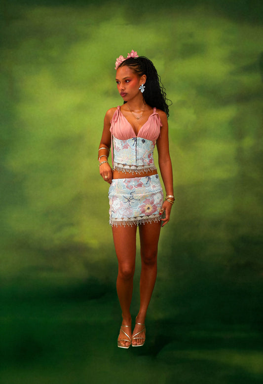 Iris Mini Skirt (Bubblegum)